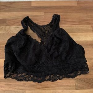 Black Lace nursing bralette from motherhood maternity size s